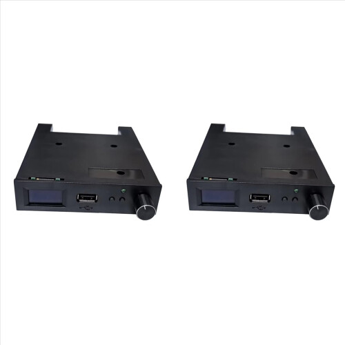 2X SFRM44-U100LQD-435 Floppy Drive Emulator with OLED Screen & Rotary Encoder Flash Floppy Drive