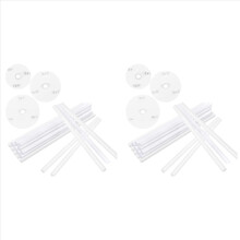 Cake Supports - Pack of 36 Cake Stands, Reusable Dowel Rods, Cake Supports with 6 Cake Plates, for Multi-Tier Cakes