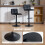 Homcom HOMCOM Bar Stools Set of 2 Swivel Height Adjustable Barstools Black 7