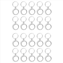 Paquete de 20 llaveros metálicos de sublimación giratorios de 360, de doble cara, para hacer tú mismo.