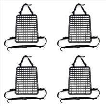 4X Car Seat Back Molle Panel, Molle Panel Organizer for Car, SUV Truck, Equipment Modular for Pouch Tool Accessories