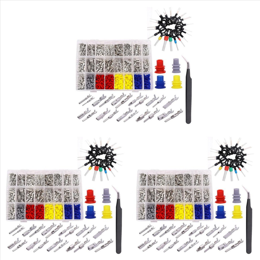 2265Pcs Car Electrical Wire Terminal Pins Connector Kit 1/1.5/1.8/2.2/2.8/3.5Mm 21Type Connector Pins Terminal Auto 4852840256811
