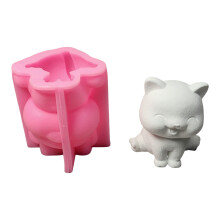 Silicone Mould 3D Cats Candle Molds Casting Molds Candle Making