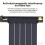 Wide Agreement PCIE version Extension Cable 90-Black 20cm 5