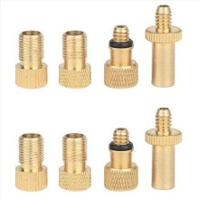 Conjunto de 8 Adaptadores para Válvula de Bicicleta, Adaptador para Válvula Coletora de Bicicleta, Compatível com Bombas de Bicicleta SV, AV e DV.