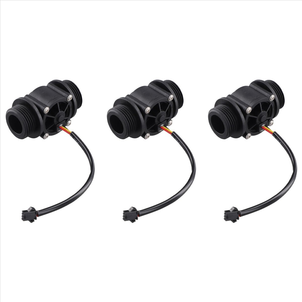 3X Dn25 Fs400a G1inch Water Flow Sensor Hall Flowmeter Meter Counter 2-60L/Min 1.75Mpa 4852840256347