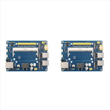2X Compute Module PoE-bord voor CM4S CM3 3Lite 3+ 3+Lite-serie kernbord Compute Module-uitbreidingsbord