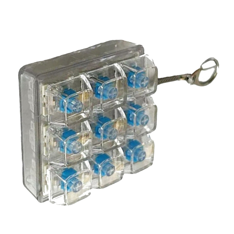 Mechanical Keyboard Tester-Transparent Color Nine Key Model 7704000520171