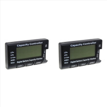 2X Medidor Digital de Capacidade de Bateria RC CellMeter 7 Cellmeter-7 Li-Ion NiMH NiCd com Função de Balanceamento