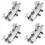 Supporto per supporto per piatti multi-morsetto argento a 2 fori, 4 pezzi, per batteria, piatti, campanaccio 1