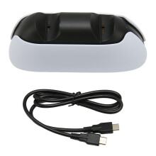 Caricabatterie efficiente per controller PS5, stazione di ricarica intelligente per accessori PS5 con ricarica rapida e modulo di controllo
