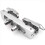 Supporto per supporto per piatti multi-morsetto argento a 2 fori, 4 pezzi, per batteria, piatti, campanaccio 3