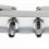 Supporto per supporto per piatti multi-morsetto argento a 2 fori, 4 pezzi, per batteria, piatti, campanaccio 5