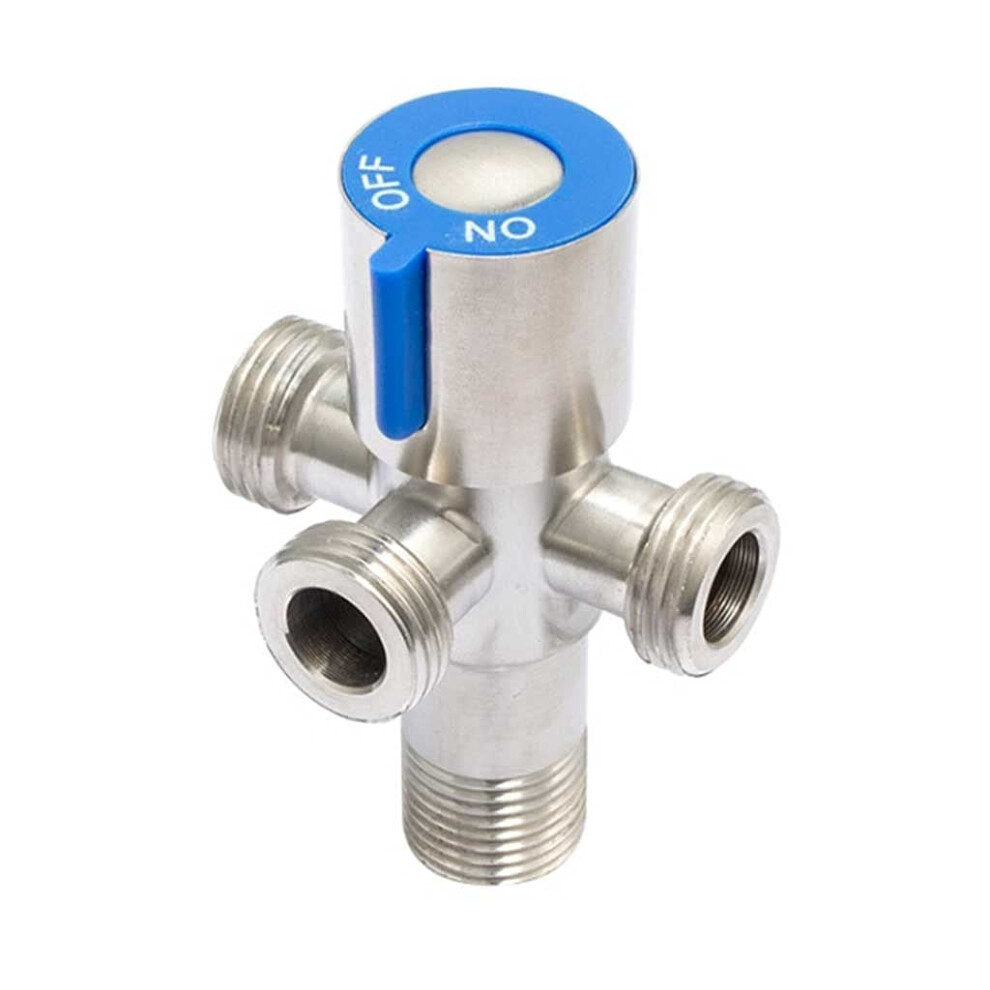 304 Stainless Steel Angle Valve G1/2 Fourway Triangle Valve For Bathroom Kitchen Toilet 9426802895148