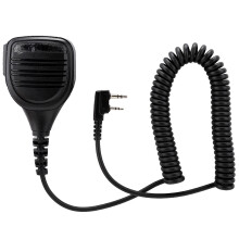 Microfon difuzor pentru walkie-talkie, Windporting, funcție de anulare a zgomotului, clip audio, design cu buton push-to-talk, microfon lavalier