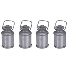 4x Mini gesimuleerde boerderij metalen melkbus waterkoker pot 1:12 poppenhuis miniatuur accessoires