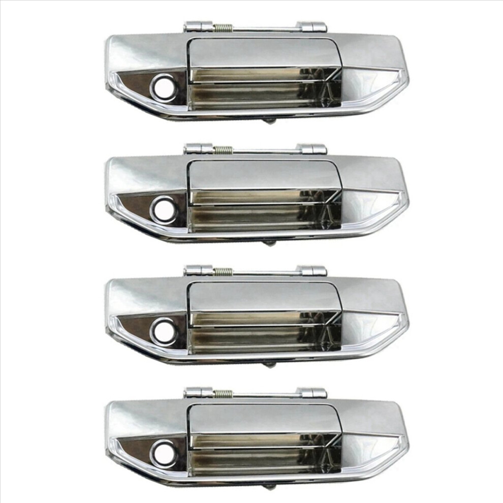 4X Car Handle For Hunter F70 Cargo Box Handle Rear Trunk Handle Tail Door Buckle Electroplating Handle Light 4852840259522