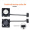 3X 3D Printer Hotend Koelventilator Mini Koelventilator PWM Temperatuurregeling voor P1S P1P 7