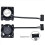 3X 3D Printer Hotend Koelventilator Mini Koelventilator PWM Temperatuurregeling voor P1S P1P 4