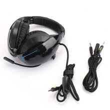 RGB-lys over-ear-hovedtelefoner med komfort hele dagen og kompatibilitet med flere platforme til gaming på PS5, Xbox-serien XS, pc, god kvalitet,