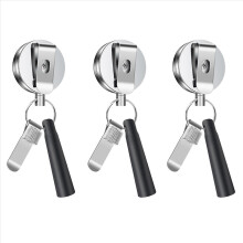 3-pack robuuste intrekbare penhouder, universele intrekbare lanyardpen voor timmerlieden, verpleegkundigen en serveersters