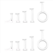 2X Príslušenstvo pre Fingerbot pre inteligentný život, automatické mechanické robotické ramená, pripojenie kompatibilné s Bluetooth