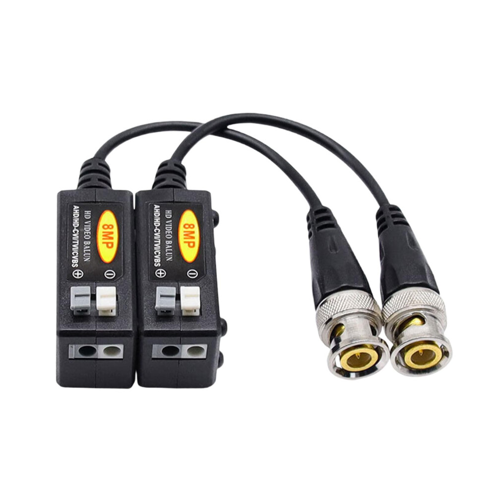Cctv Video Balun Bnc To Ethernet Adapter 8Mp Longdistance 300M Transmission Over Cat5e/Cat6 9001264063283