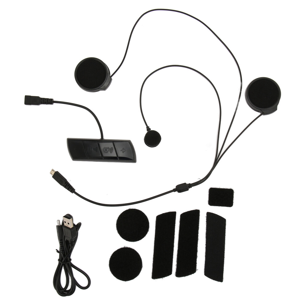 Bluetooth Intercom For Helmets,Noise Cancellation Full Duplex Communication Fm Radio Handsfree Calling With Separate Host And Earpiece Easy Charging 9420858073710