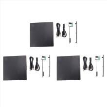 3 Set 12.7mm External DVD Enclosure USB 2.0 External DVD/CD-ROM Case for Laptop Desktop PC Optical Disk Drive