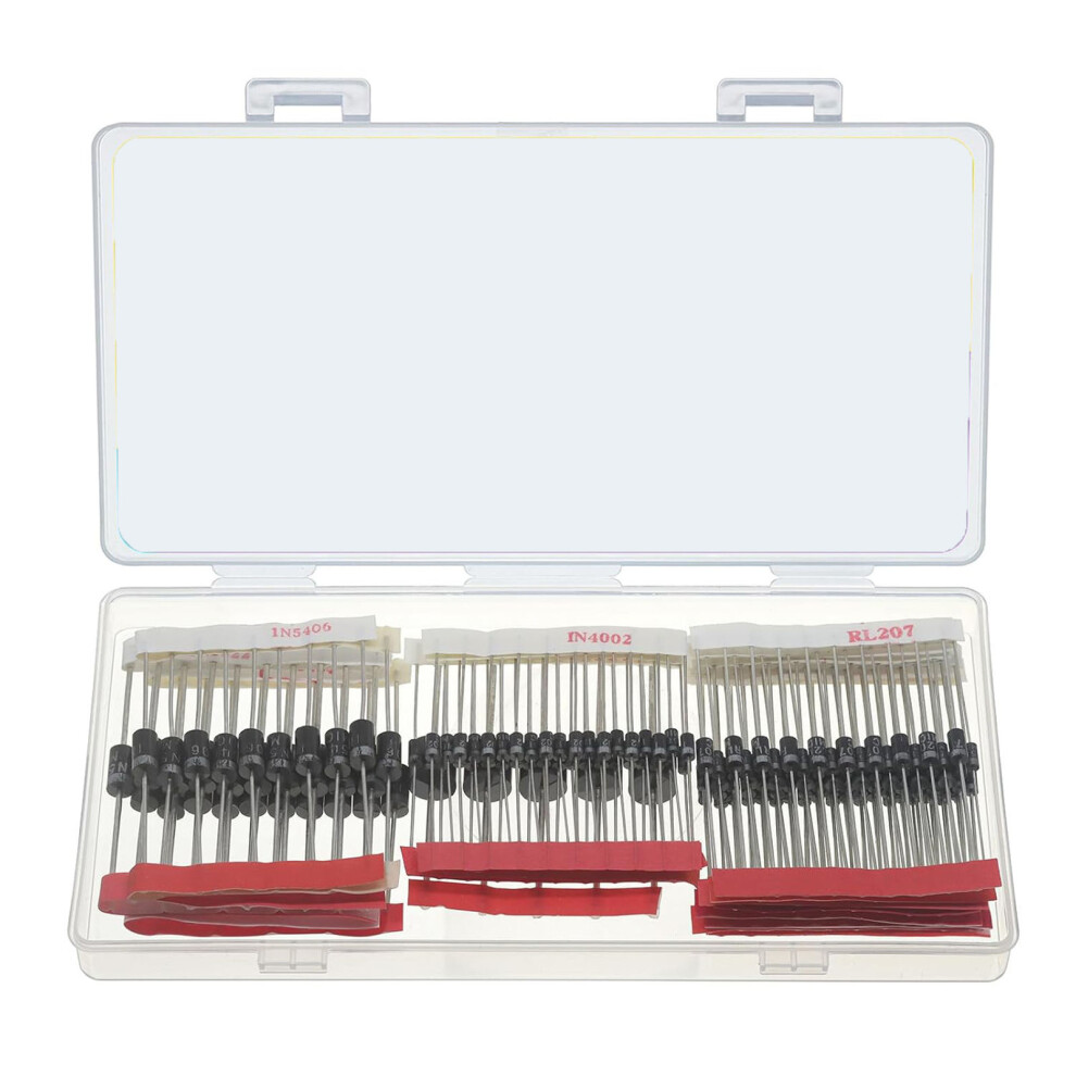 Pack Of 200 Diode Assortment Kit 20 Values For Electronics 7704000519311