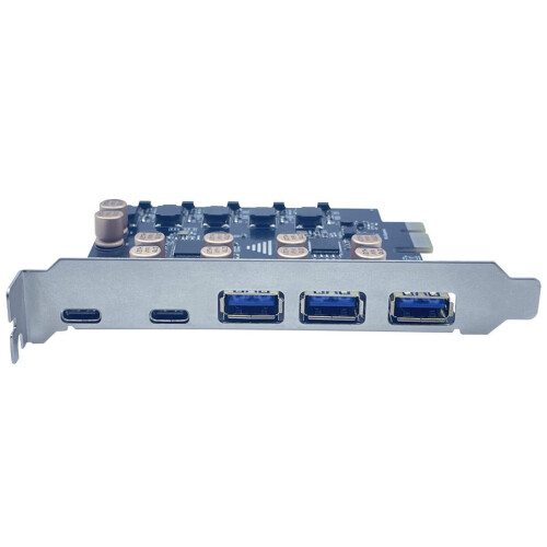 5Gbps USB3.2 Gen1 USB C PCIE-kaarthub USB3.0 PCIE-kaart 2
