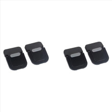 4 stuks draagbare laptopstandaard, opvouwbare beugel, laptopstandaard, voetpad voor laptop, notebookhouder, poten, zwart