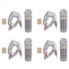 4X Telefoon Telefoon Kont Tester Lijnwerker Tool Netwerkkabelset Apparaat C019 Controleer op Telefoonlijnstoring Grijs Wit