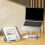 Ergonomic Rotating Stand for Tablets and Laptops Up-milk white 3