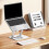 Ergonomic Rotating Stand for Tablets and Laptops Up-milk white 5
