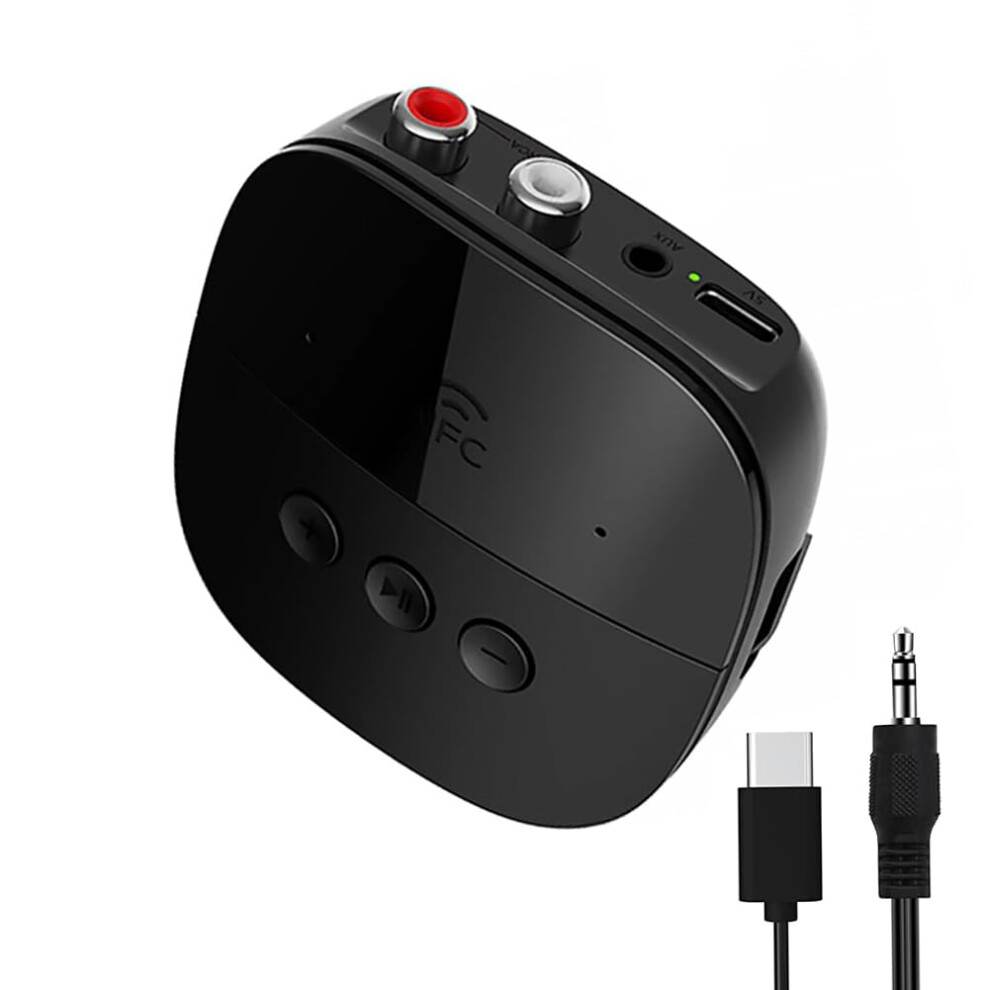Bluetooth 5.2 Audio Receiver With Nfc, Usb, Aux And Rca For Home Stereo Music Streaming 9119770780430