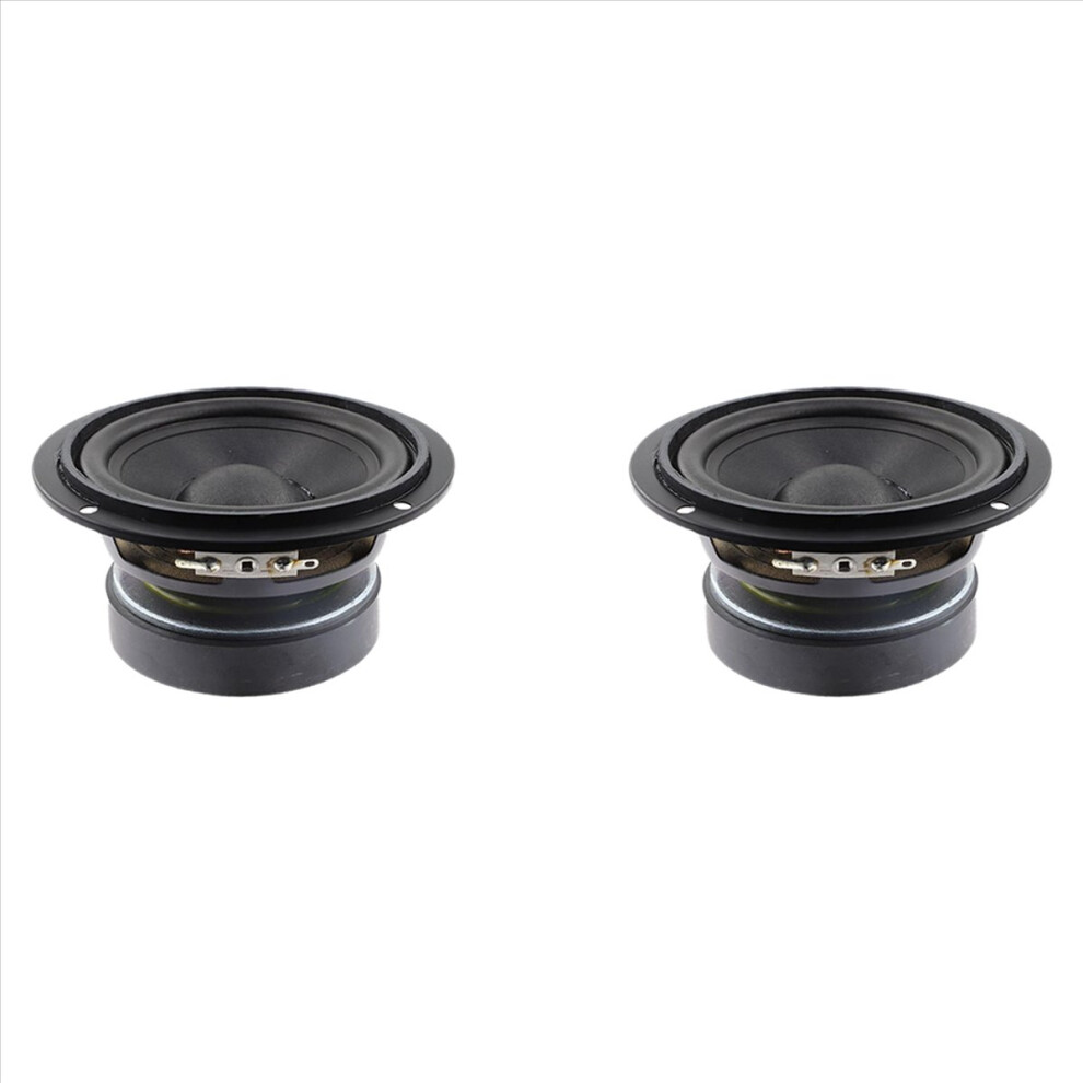 2X Universal 4.5Inch Round Speaker Stereo Sound System 25W Premium Audio Accessories Audio Midrange Loudspeaker 4852840251526