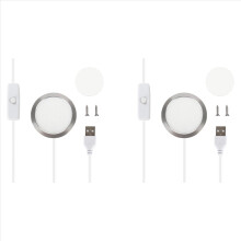 2x DIY LED nočné svetlo pre vlastné nočné svetlá bez 3D dielov, model hračky s pokladom MH001, teplá biela