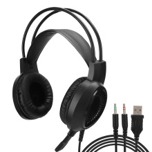 Hi-Fi-lyd Gamingheadset LED Surround Sound Ergonomisk design Støjreducerende bommikrofon Langvarig komfort Til PC PS4 Xbox Nintendo Switch