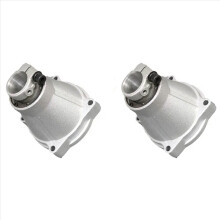 2x 9-Zahn-Welle, 26-mm-Rohranschlussplatte für 43-cm³- und 52-cm³-Motoren (GX35), passend für Seitenlader-Freischneider und Rasentrimmer