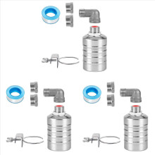 3-delige set van 1/2 inch tot 3/4 inch watervlotterklep, volledig automatische waterniveauregelaar van roestvrij staal