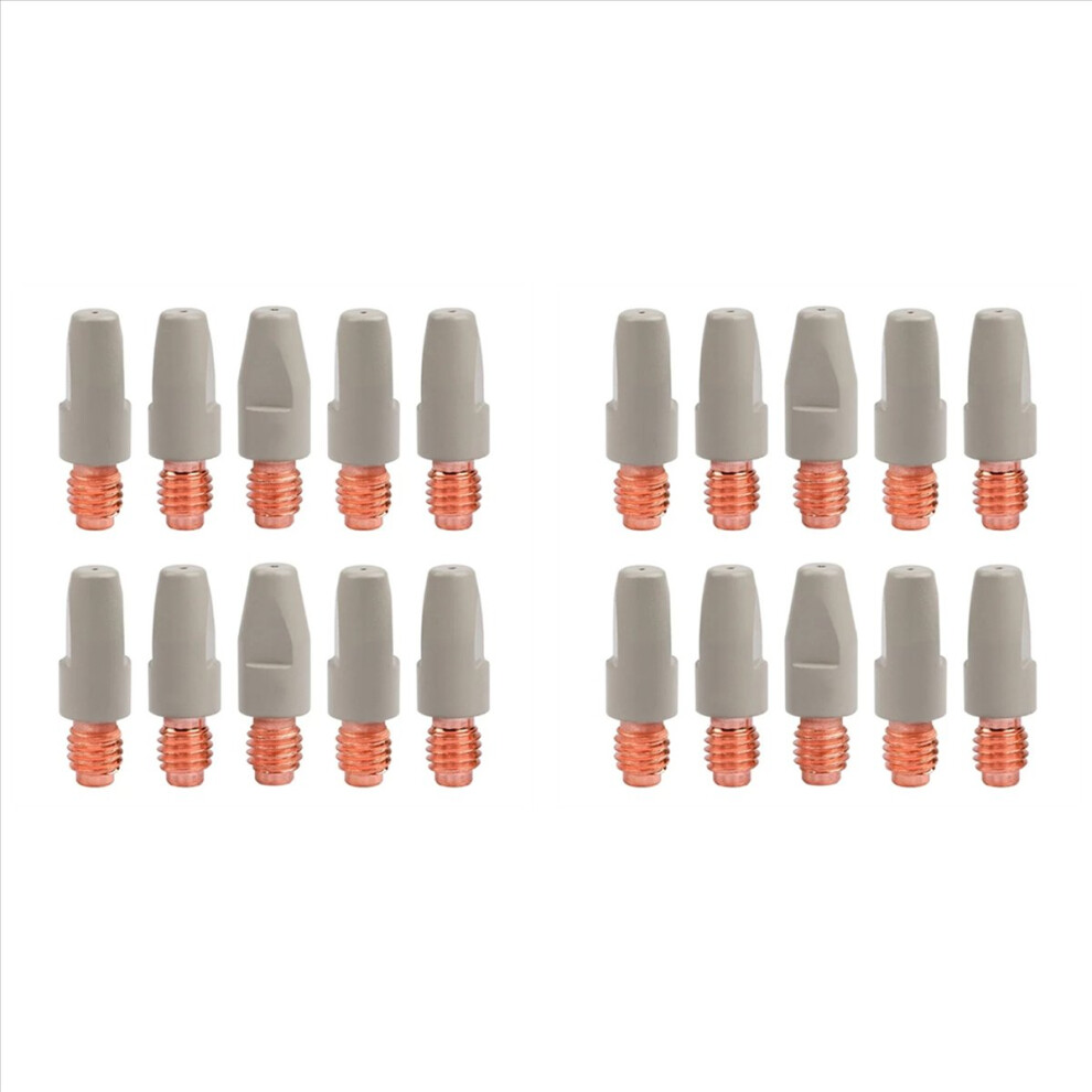 20Pcs 36Kd Welding Contact Tips Coating Protect M8 Gas Nozzle Tip 1.0Mm Mig Welding Torche Welding Tool Parts 4852840257382