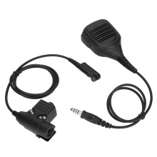 Microfone de ombro mãos-livres durável com microfone condensador, à prova d'água IP56 para rádios Hytera PD600/PD680, transmissão de áudio
