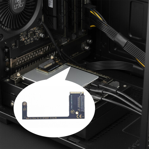 Installation Solution for NVMe PCIe 2280 Solid States Drive in 1