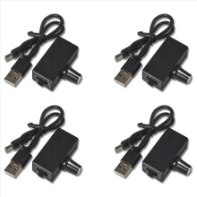 4-facher PWM-Drehzahlregler, 4-Pin-Lüfterdrehzahlregler, USB-Typ-C-Netzteil, Wasserkühlung für 4-adrige 12-V-Lüfter/Pumpen