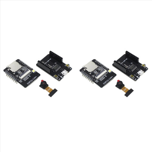 2X ESP32-CAM Development Board WiFi-module + OV2640-camera + basis ESP32 WIFI Bluetooth IoT-moederbord Dual-Core 32-bits CPU