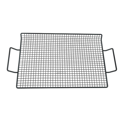 Barbecue Grilling Rack Cooking Grid With Handle Sturdy Supports Weight