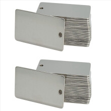 Metalen plantenlabels, boomlabels, tuinlabels, metalen labels voor buiten, stempels, 100 stuks