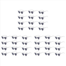 36X Gafas de sol con forma de corazón para boda, despedida de soltera, dama de honor, regalos para padrinos de boda, color blanco