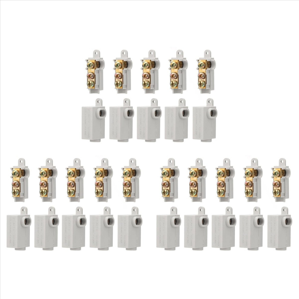 30Pcs 6 Awg Gauge T-Type Wire Connector Nut Kit, 80A Quick Wiring Connection Terminal, Splicing Quick Connector 4852840269651